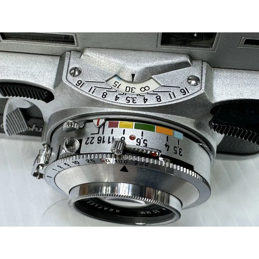 Graflex Graphic 35mm Film Camera Graflar 50mm‎ F 3.5 Lens Germany Not Tested